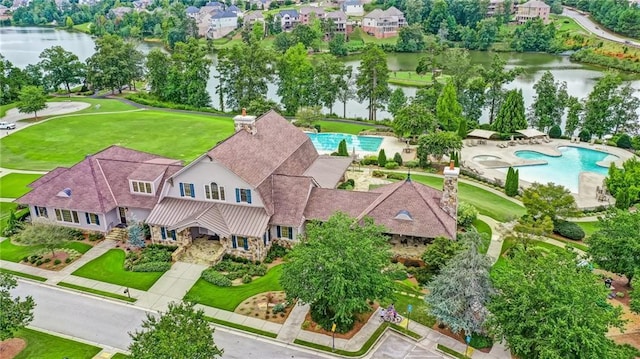 7927 Keepsake Ln, Flowery Branch, GA 30542 - drone / aerial view of a pool
