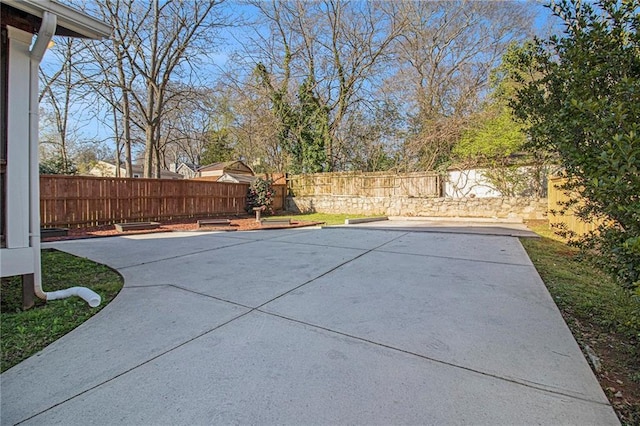 view of patio / terrace with a fenced backyard