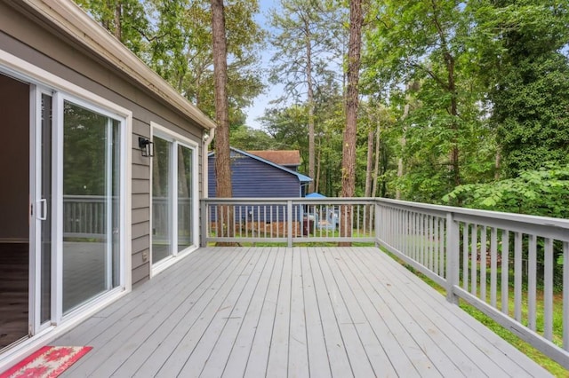 6249 Townsend Way, Riverdale, GA 30296 - view of wooden deck