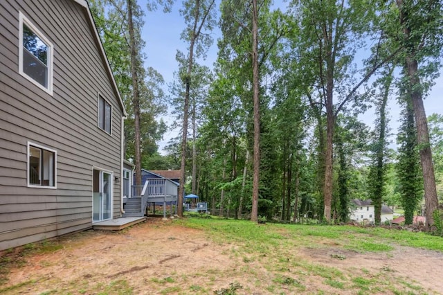 6249 Townsend Way, Riverdale, GA 30296 - view of yard with a wooden deck