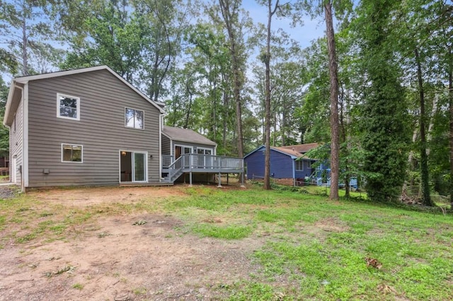 6249 Townsend Way, Riverdale, GA 30296 - rear view of property featuring a wooden deck