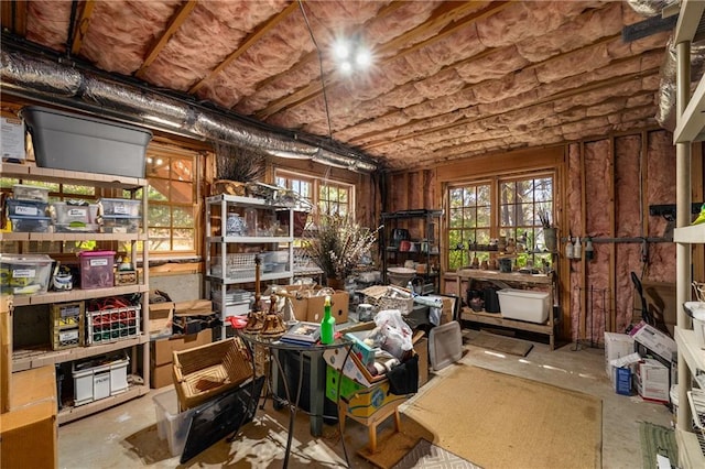 view of storage room