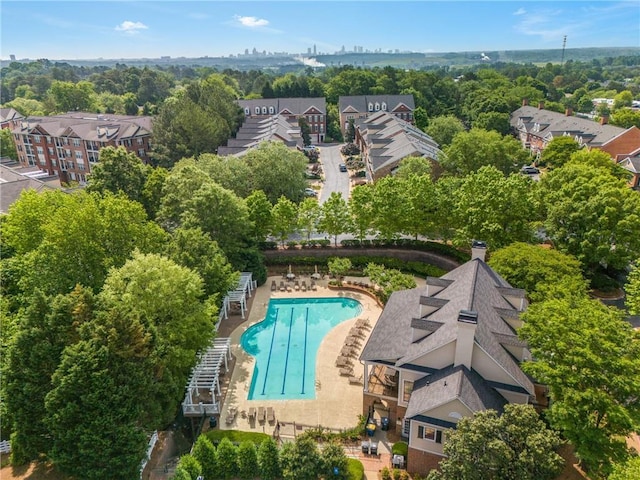 birds eye view of property