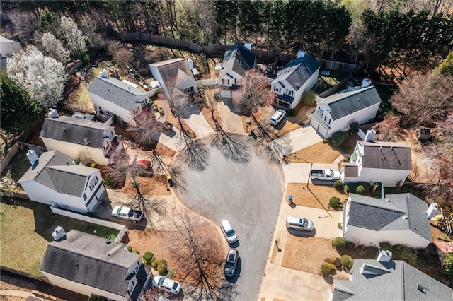 drone / aerial view with a residential view