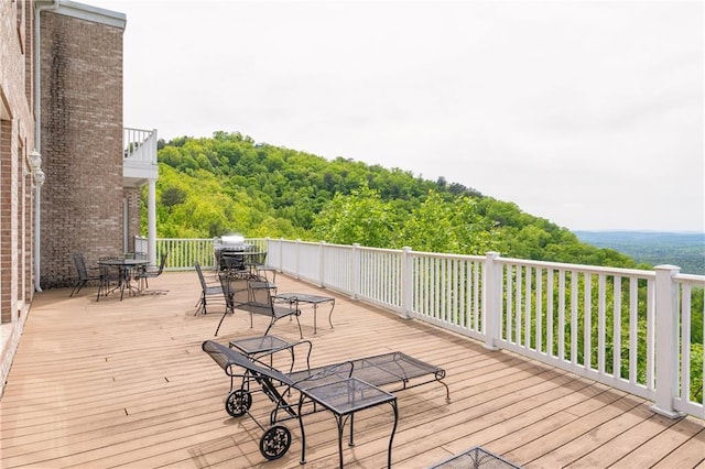 view of wooden terrace