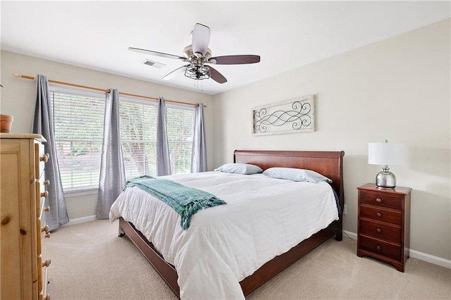 1558 Amberwood Creek Dr NW, Kennesaw, GA 30152 - bedroom with light colored carpet and ceiling fan