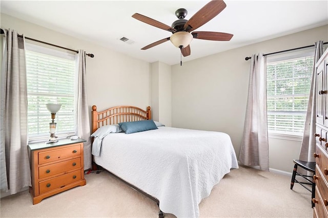1558 Amberwood Creek Dr NW, Kennesaw, GA 30152 - bedroom featuring light carpet and ceiling fan