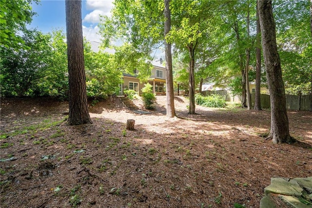 1558 Amberwood Creek Dr NW, Kennesaw, GA 30152 - view of yard with stairs