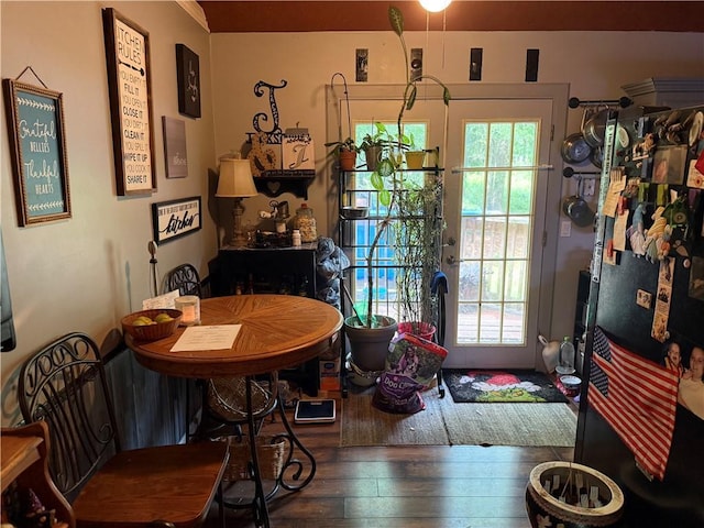 135 Woodcrest Dr, Covington, GA 30016 - dining space with wood-type flooring