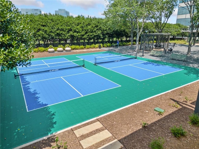 view of tennis court