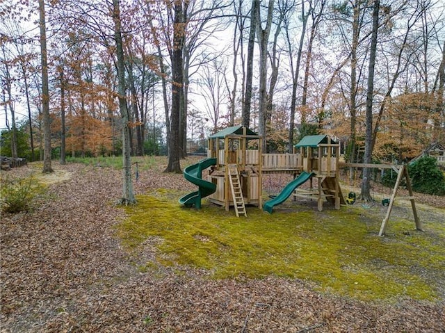 view of jungle gym