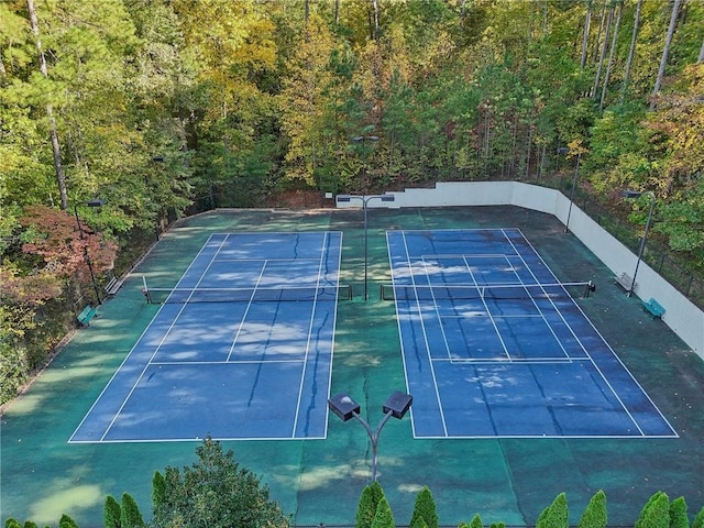 view of tennis court