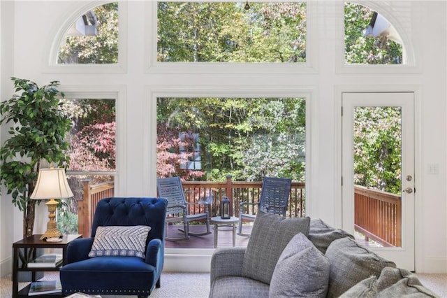 view of sunroom / solarium