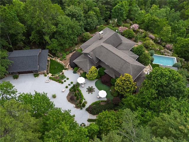 view from above of property