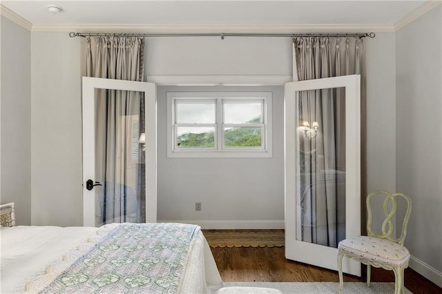 295 Goble Gap Ln, Clayton, GA 30525 - bedroom featuring crown molding and wood finished floors
