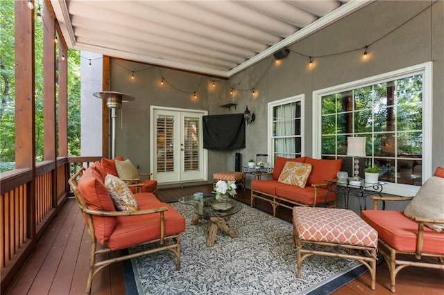 4789 Crest Park Ln, Marietta, GA 30068 - sunroom / solarium featuring outdoor lounge area