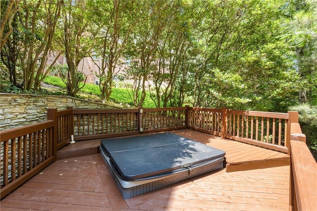 4789 Crest Park Ln, Marietta, GA 30068 - deck with a covered hot tub