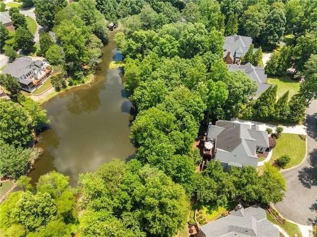4789 Crest Park Ln, Marietta, GA 30068 - aerial perspective of suburban area featuring a large body of water