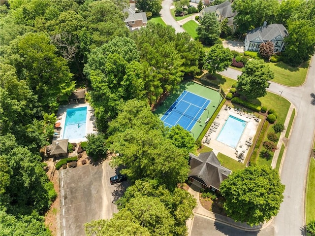 4789 Crest Park Ln, Marietta, GA 30068 - drone / aerial view of a pool area