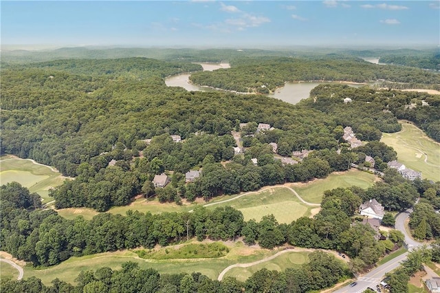 12 Night Fire Ct, Dawsonville, GA 30534 - view of property location featuring a heavily wooded area, a local golf course, and a large body of water