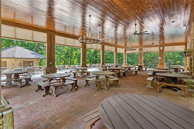12 Night Fire Ct, Dawsonville, GA 30534 - view of patio / terrace featuring outdoor dining area and a ceiling fan