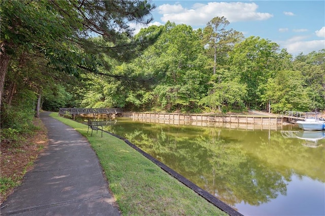 12 Night Fire Ct, Dawsonville, GA 30534 - water view with a forest