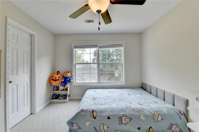 189 Azalea Chase Dr, Suwanee, GA 30024 - carpeted bedroom featuring a ceiling fan and baseboards