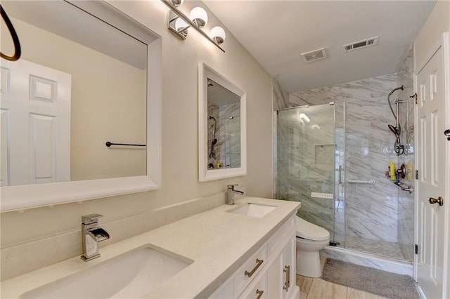 189 Azalea Chase Dr, Suwanee, GA 30024 - full bathroom with a marble finish shower and double vanity