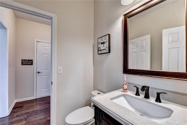 189 Azalea Chase Dr, Suwanee, GA 30024 - half bath with vanity and wood finished floors