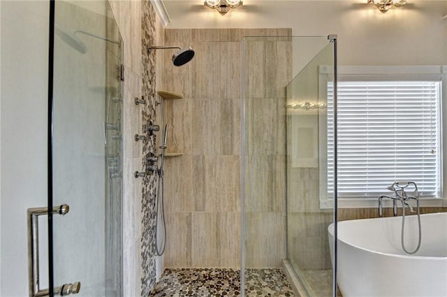189 Azalea Chase Dr, Suwanee, GA 30024 - full bath featuring a freestanding tub and a stall shower