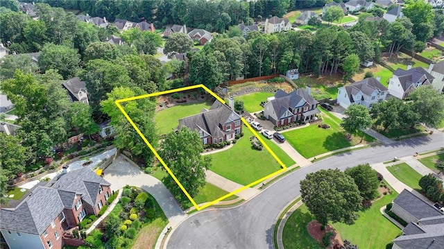 189 Azalea Chase Dr, Suwanee, GA 30024 - aerial view of residential area with property parcel outlined