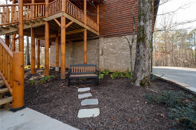 view of patio / terrace with a deck