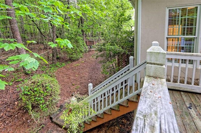 521 Crabapple Rd, Clarkesville, GA 30523 - view of wooden deck