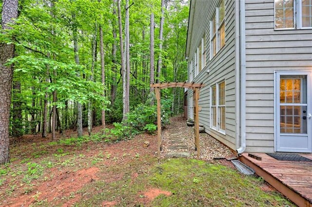 521 Crabapple Rd, Clarkesville, GA 30523 - view of yard featuring a deck
