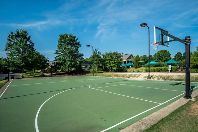 view of basketball court featuring community basketball court