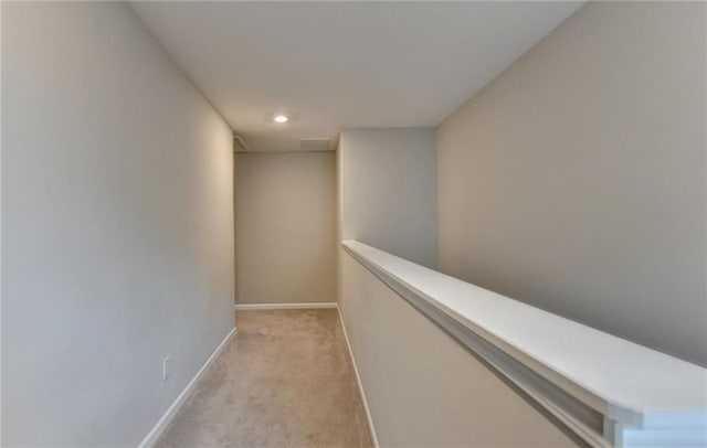 333 Golden Eagle Pkwy, Braselton, GA 30517 - hall with light carpet, baseboards, and recessed lighting