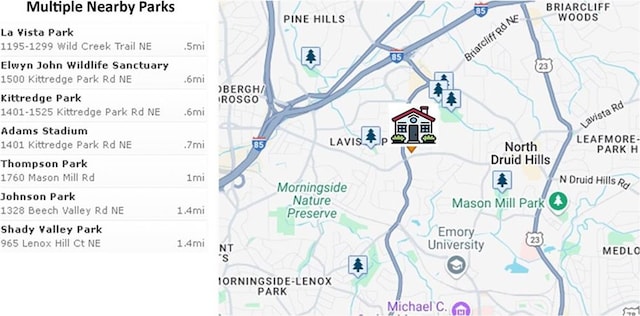 1263 Linden Ct NE, Atlanta, GA 30329 - map