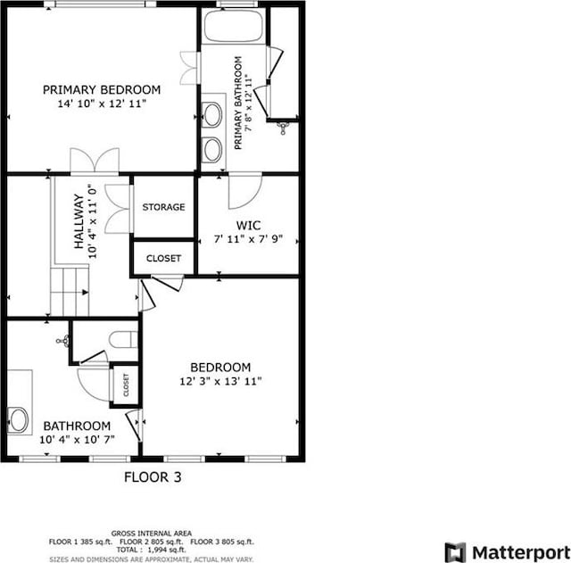 1263 Linden Ct NE, Atlanta, GA 30329 - floor plan