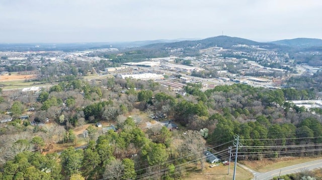 aerial view featuring a mountain view