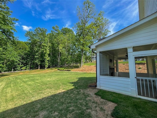 5354 Shadow Walk Way, Gainesville, GA 30507 - view of grassy yard featuring a sunroom