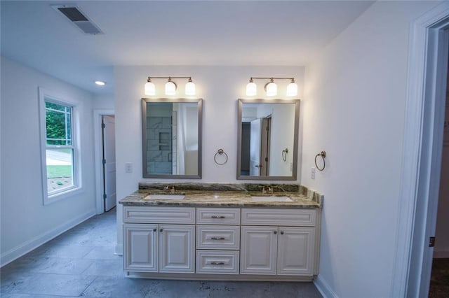 5354 Shadow Walk Way, Gainesville, GA 30507 - bathroom with double vanity and baseboards