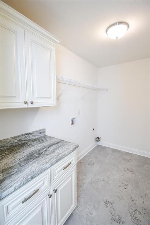 5354 Shadow Walk Way, Gainesville, GA 30507 - laundry room featuring cabinet space, hookup for a washing machine, and baseboards