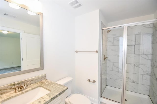 5354 Shadow Walk Way, Gainesville, GA 30507 - bathroom with toilet, vanity, and a stall shower