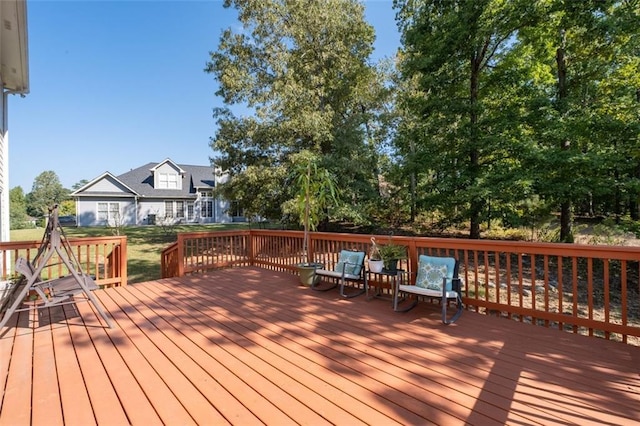 view of wooden terrace