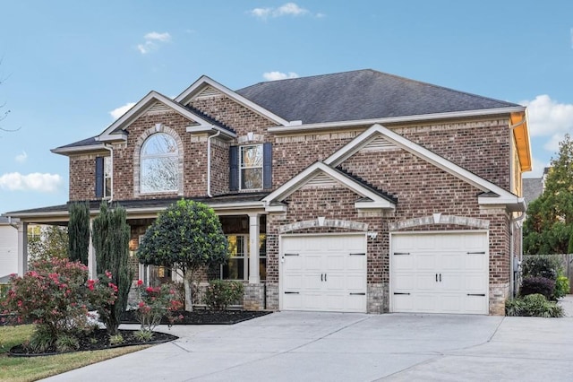 view of front of house featuring a garage