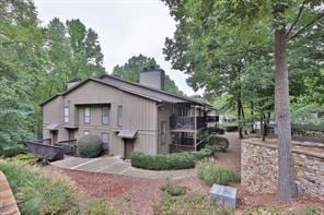 view of rear view of property