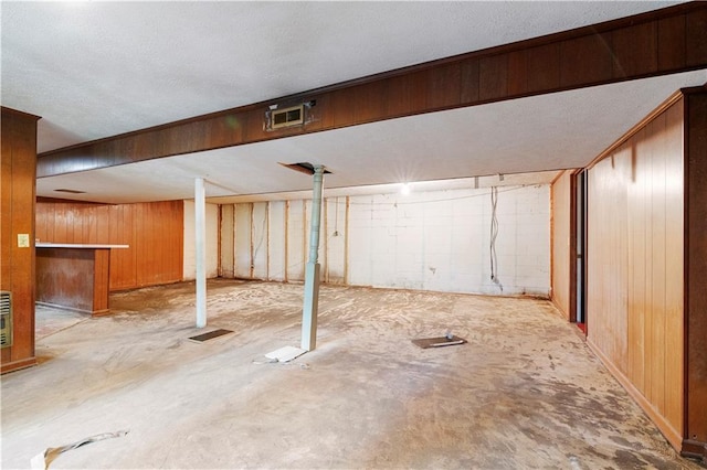 300 S Dale Ave, Calhoun, GA 30701 - finished basement featuring wood walls and a textured ceiling