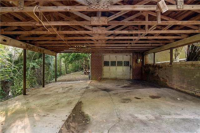 300 S Dale Ave, Calhoun, GA 30701 - garage featuring an attached carport