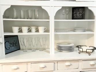 room details featuring white cabinets