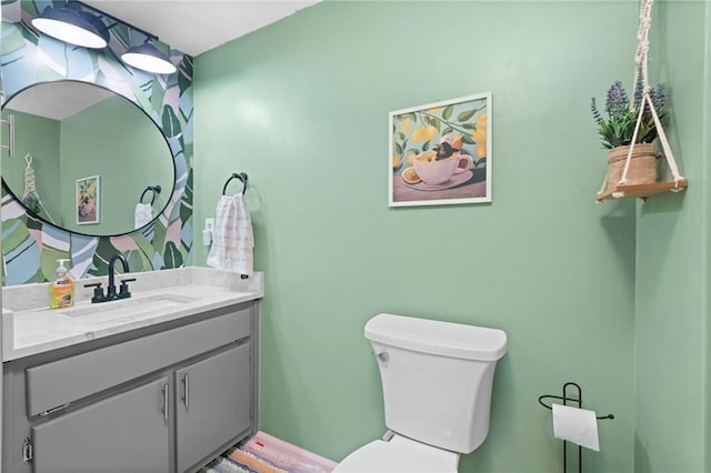 182 White Eagle Dr, Waleska, GA 30183 - half bathroom with toilet and vanity